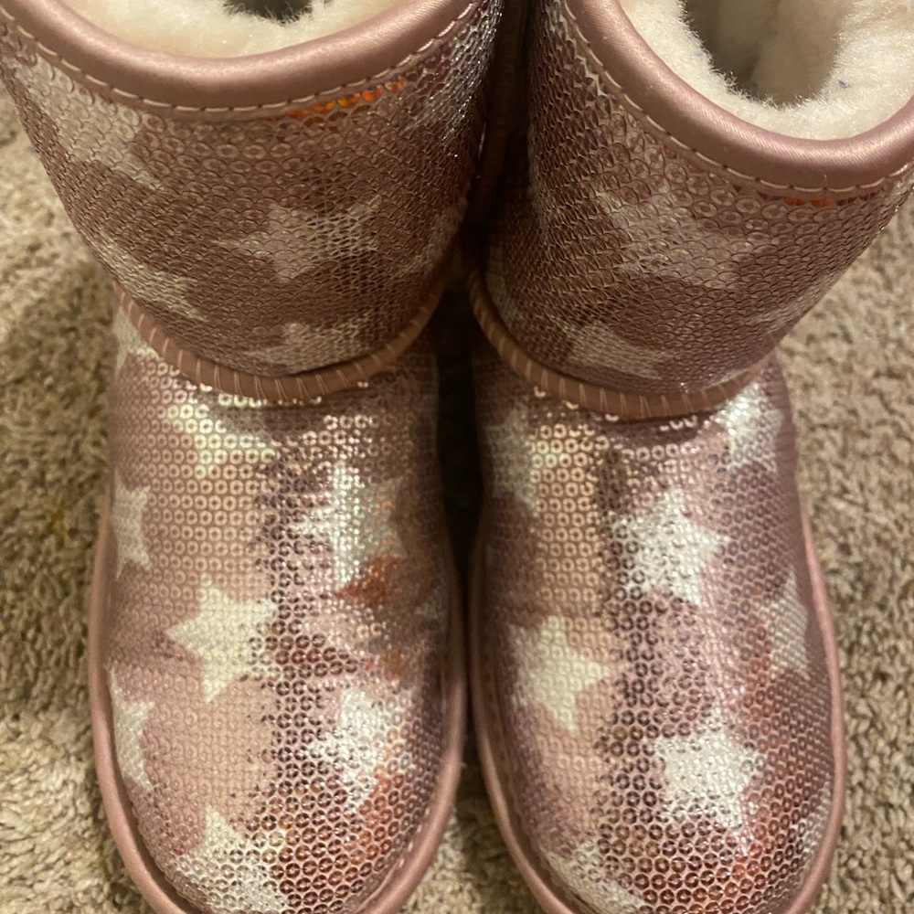 Pink Sequin Ugg boots